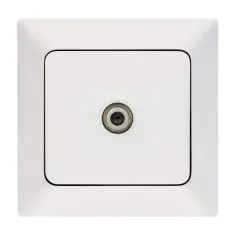 Ne-Ad Aras Tekli Uydu Sat Priz (Geçişli-Sonlu) (Çerçeve Hariç)