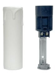 Duy Mum E14 8.5 cm Beyaz Abajur Duyu