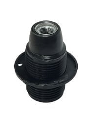 Abajur Duy E14 Rondelalı Tam Dişli Siyah