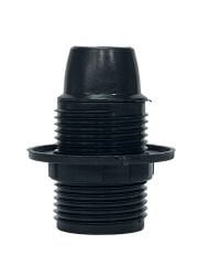 Abajur Duy E14 Rondelalı Tam Dişli Siyah