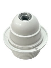 Abajur Duy E27 Rondelalı Yarım Dişli Beyaz