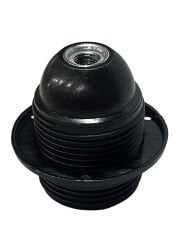 Abajur Duy E27 Rondelalı Tam Dişli Siyah