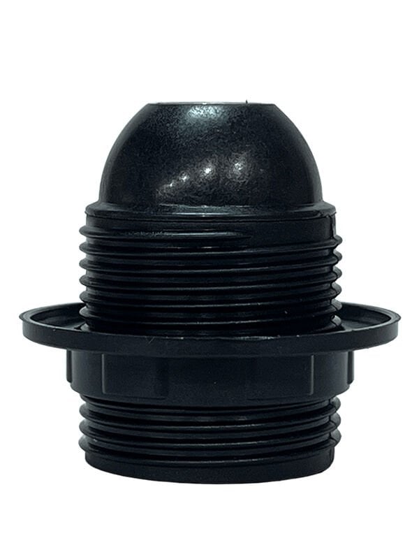 Abajur Duy E27 Rondelalı Tam Dişli Siyah