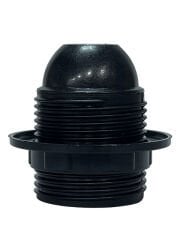 Abajur Duy E27 Rondelalı Tam Dişli Siyah