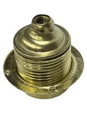 Abajur Duy E27 Rondelalı Tam Dişli Metal Bronz