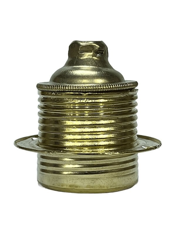 Abajur Duy E27 Rondelalı Tam Dişli Metal Bronz