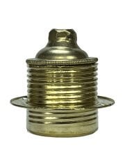 Abajur Duy E27 Rondelalı Tam Dişli Metal Bronz