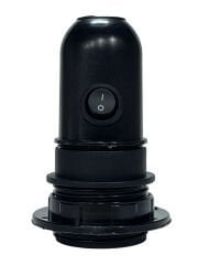 Abajur Duy Anahtarlı E27 Siyah