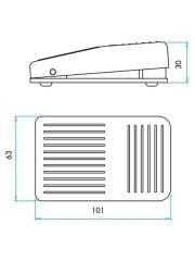 Emas PD1 Plastik Pedal Ayak Kumanda Anahtarı