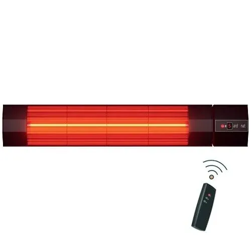 Ardonat Halogen Black Pro 5 Kademeli Uzaktan Kumandalı Duvar Tipi Isıtıcı
