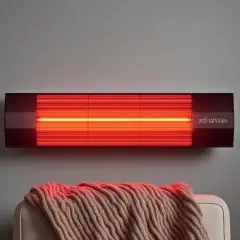 Ardonat Halogen Black 2000W Duvar Tipi Halojen Isıtıcı