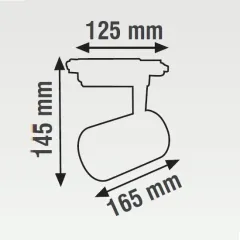 K2 35w 2700 Lümen Siyah Gövde Led Ray Spot