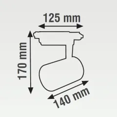 K2 30W 2700 Lümen Siyah Gövde Led Ray Spot