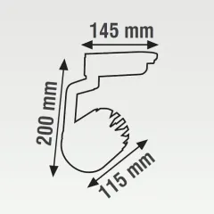 K2 30W 2700 Lümen Beyaz Gövde Led Ray Spot