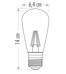 Cata CT 4353 8W Rustik Led Ampul 6400K Beyaz Işık