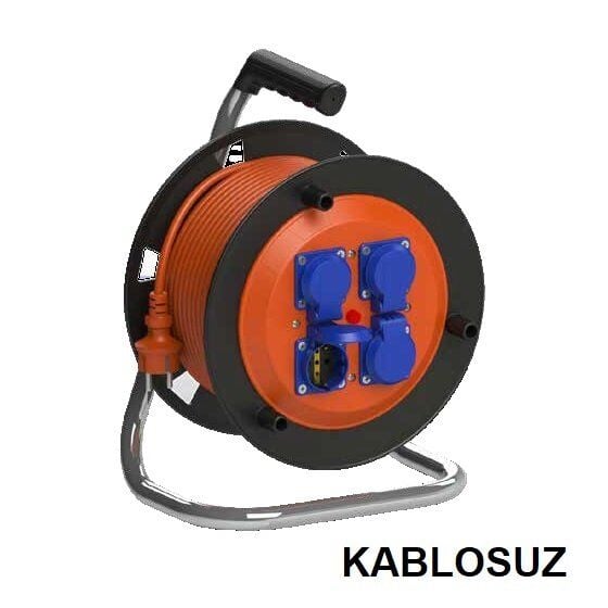 Bylion 1/16A 220V 4 Adet Prizli 50 Metre Kapasiteli Plastik Boş Makara Pmı-10000-4F