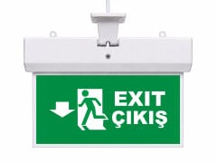 Işıklı Acil Çıkış Yönlendirme Levhası Aşağı Ok