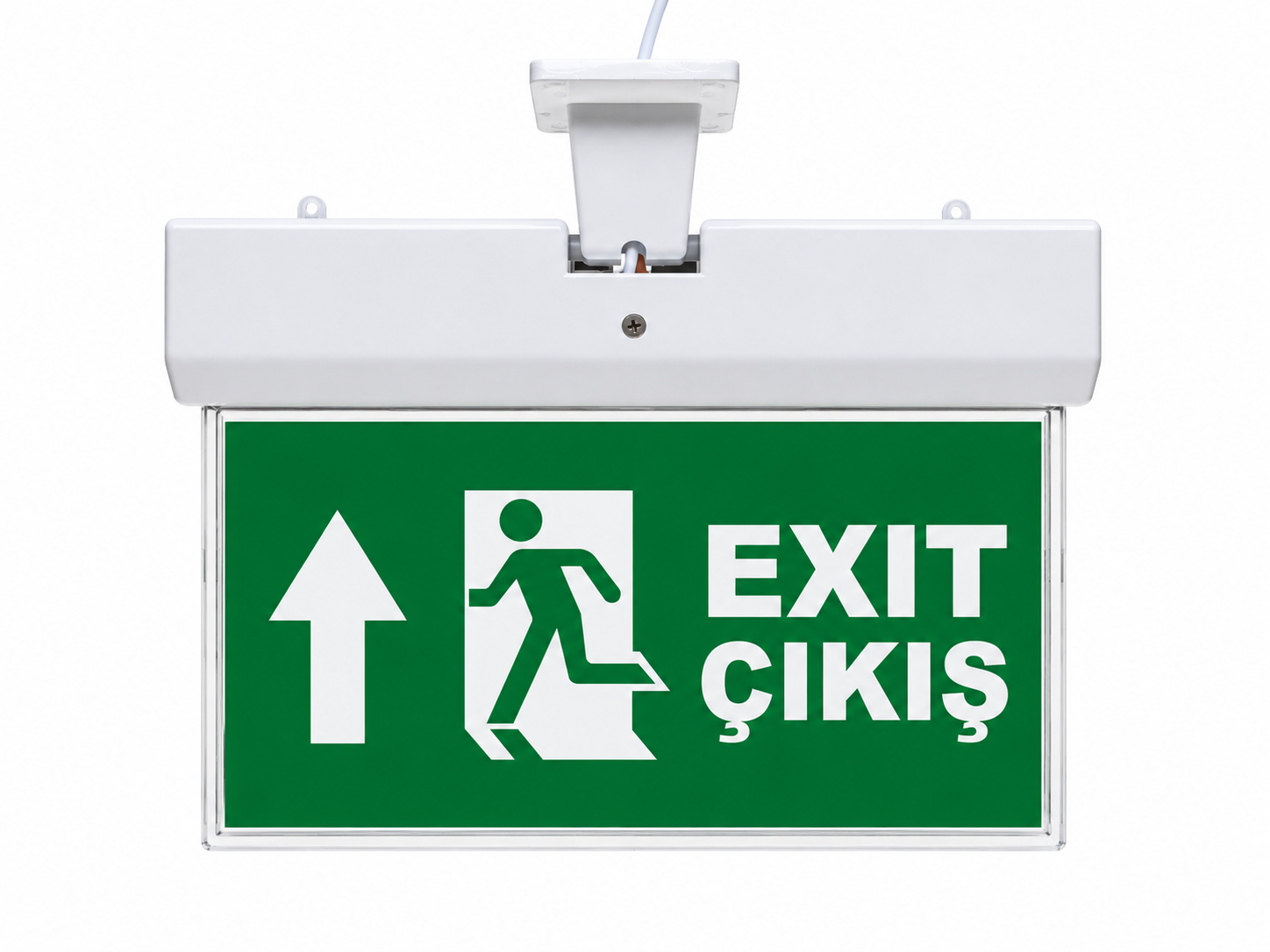 Işıklı Acil Çıkış Yönlendirme Levhası Yukarı Ok