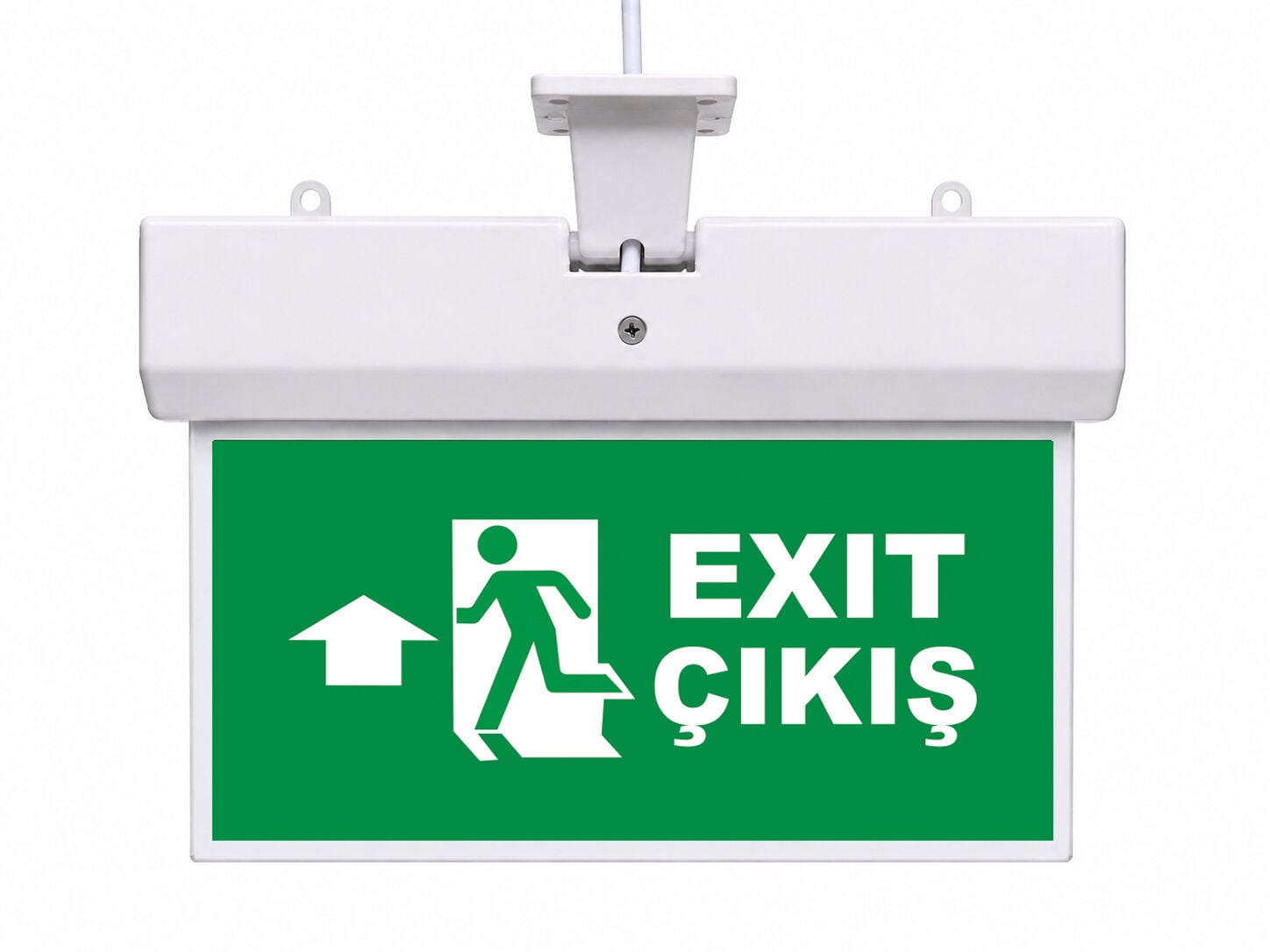 Işıklı Acil Çıkış Yönlendirme Levhası Yukarı Ok
