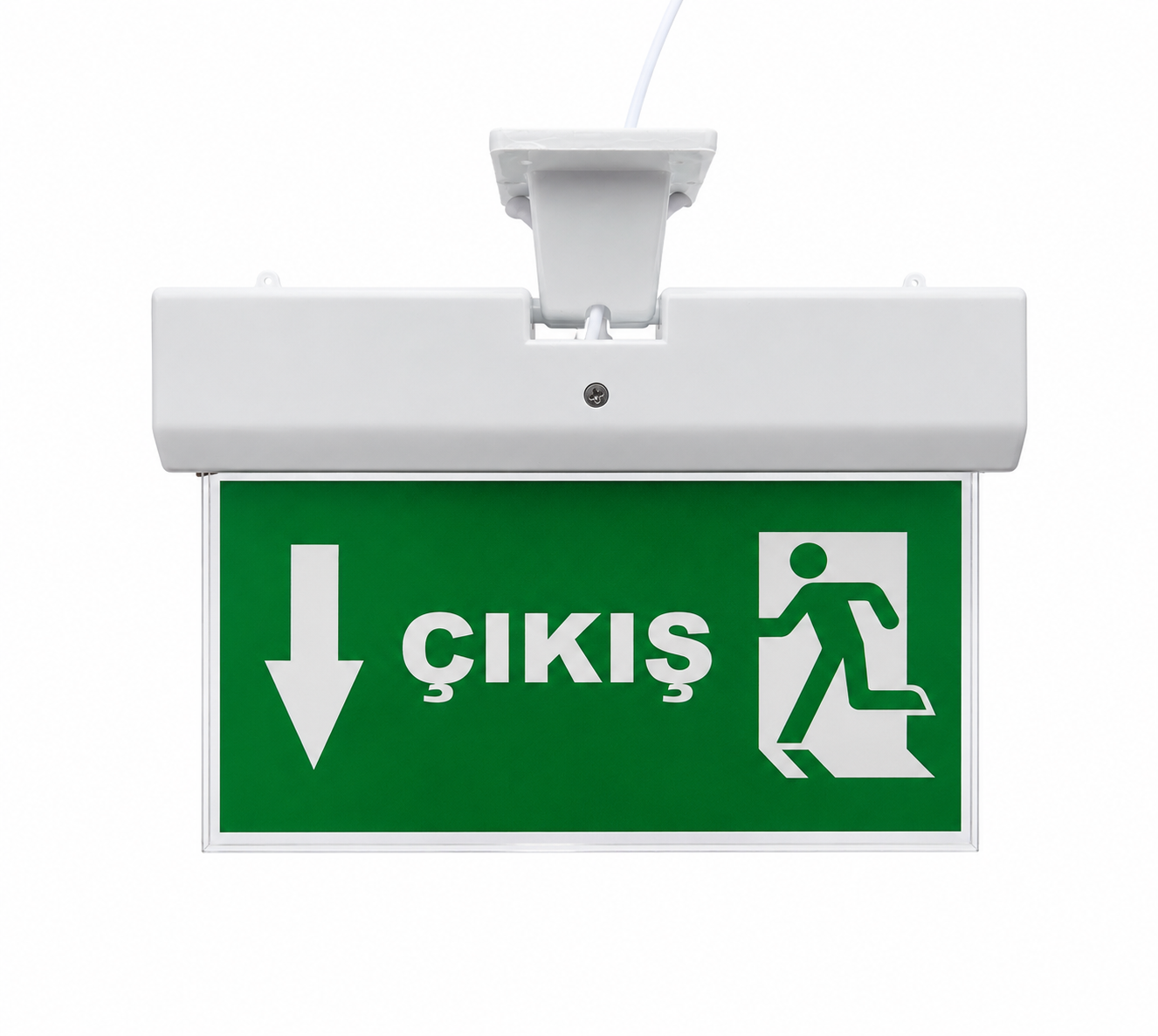 Işıklı Acil Çıkış Yönlendirme Levhası Aşağı Ok