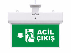 Işıklı Acil Çıkış Yönlendirme Levhası Aşağı Ok