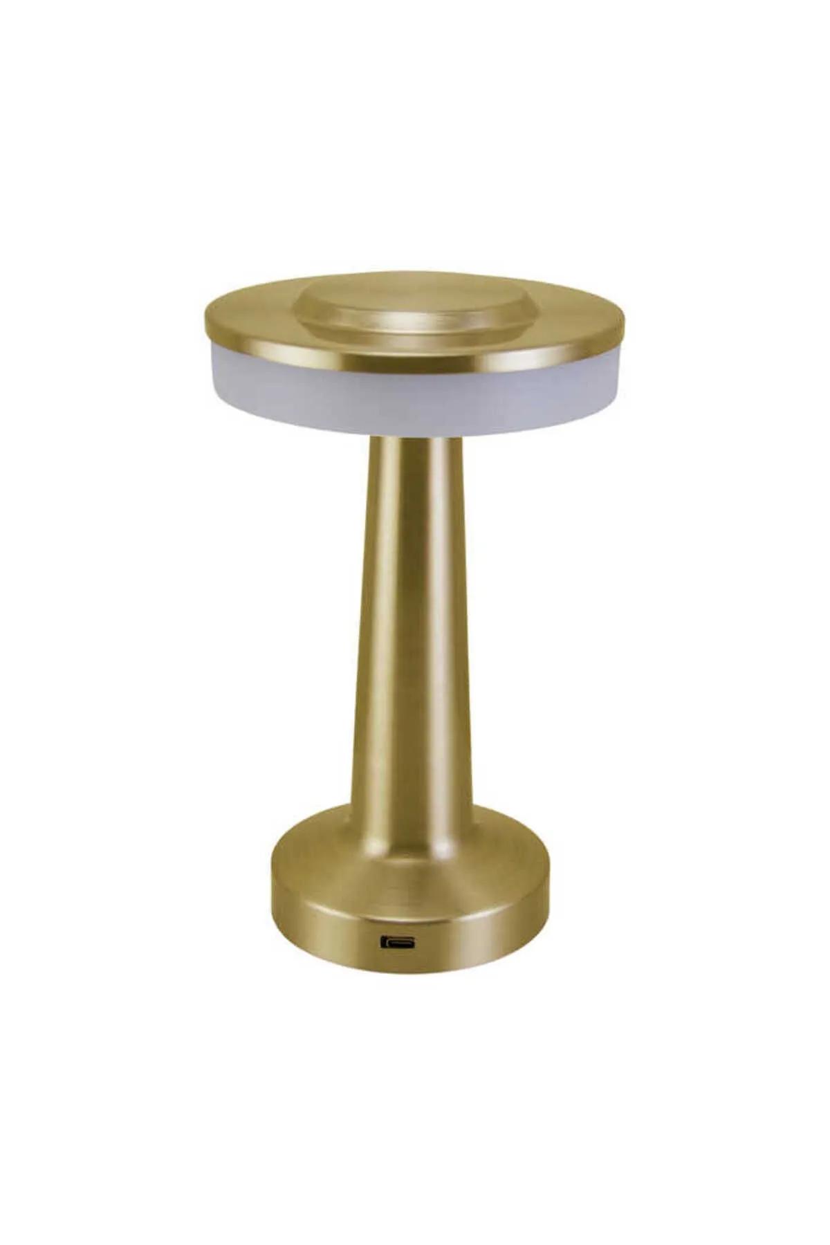 Noas Girit Gold LED Masa Lambası – Şarjlı, Dokunmatik, 3 Renk