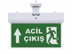 Işıklı Acil Çıkış Yönlendirme Levhası Yukarı Ok