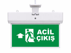 Işıklı Acil Çıkış Yönlendirme Levhası Yukarı Ok