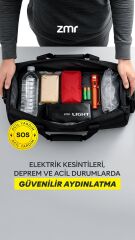 Zmr Light Tube Güneş Enerjili Şarjlı Şişirilebilir Katlanabilir Led Kamp Lambası