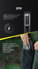 Zmr Light Tube Güneş Enerjili Şarjlı Şişirilebilir Katlanabilir Led Kamp Lambası