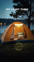 Zmr Light Tube Güneş Enerjili Şarjlı Şişirilebilir Katlanabilir Led Kamp Lambası