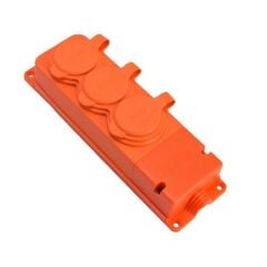 Bylion 1X16A Monofaze Kauçuk Üçlü Grup Priz