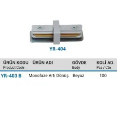 Ycl Monofaze Ray Ek Aparat Beyaz