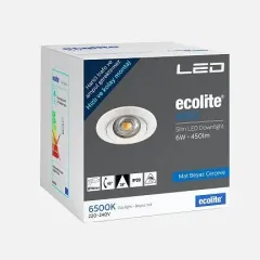 Ecolite Downlight Max. Armatür 15.000 H 6500k Beyaz