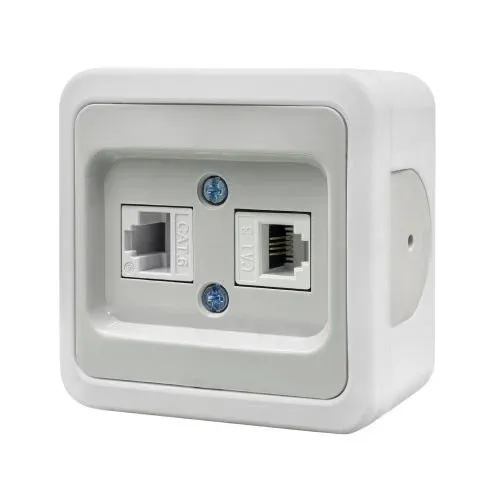 Ne-Ad Multima Data+Numeris Priz Cat 6 + Cat 3