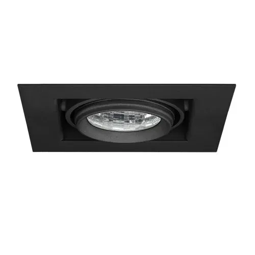 Lamptime Sıva Altı Cob Downlight 8w Derin Kare Siyah Gövde 3000k Sarı Işık