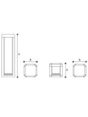 Led Bahçe Armatürü Bollard 80 Cm Lh-16603
