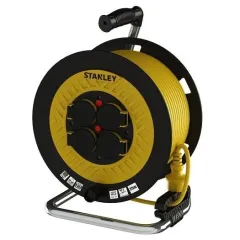 Stanley St-P-2525 Ip44 4 Soketli 25 Metre Makaralı Kablo 3X2,5Mm Sarı Kablo