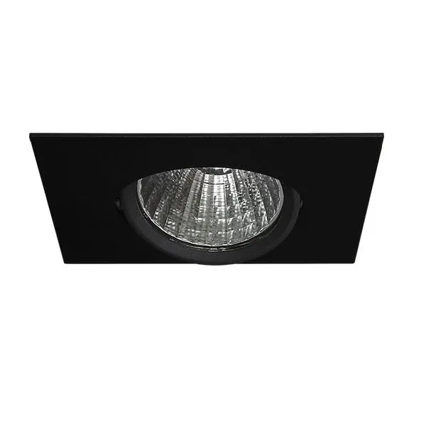 Lamptime Sıva Altı Cob Downlight 15w Kare Siyah Gövde 3000k Sarı Işık