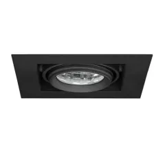 Lamptime Sıva Altı Cob Downlight Gu10 Duylu Derin Kare Siyah Gövde