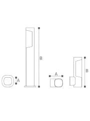Led Bahçe Armatürü Bollard 50 Cm Lh-14306