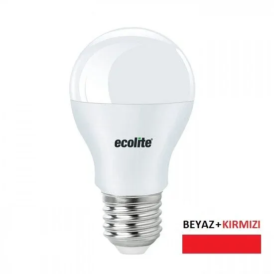 Ecolite Color Switch Led Ampul 9w A60 Kırmızı Işık Fonksiyonlu