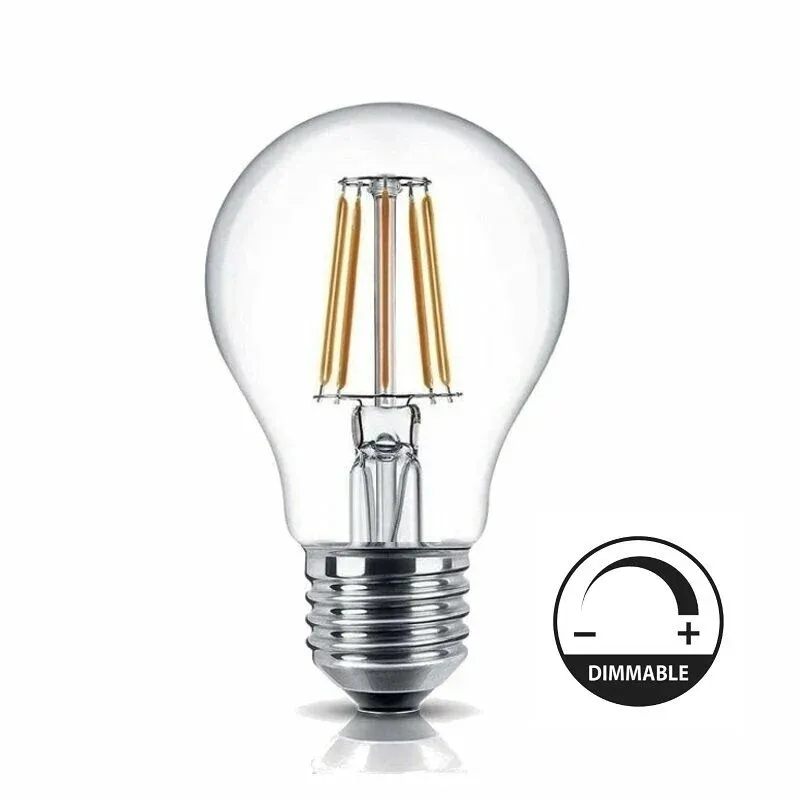 Ecolite Led Dimmable Fılament A60 7,5w Ampul 220v Şeffaf Cam 1055 Lümen 15.000 Saat Ömür