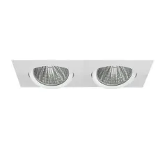Lamptime Sıva Altı Cob Downlight 2x30w Derin Kare Beyaz Gövde 6500k Beyaz Işık