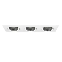 Lamptime Sıva Altı Cob Downlight 3x20w Üçlü Kare Beyaz Gövde 6500k Beyaz Işık