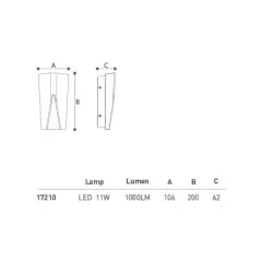 Led Çift Yönlü - Duvar Aplik Lh-17210