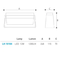 Led Duvar Aplik Lh-16104