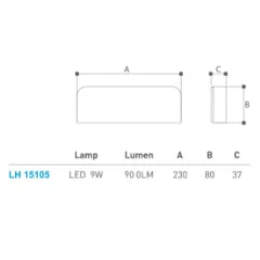 Led Merdiven-Duvar Aplik Lh-15105