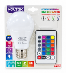 Voltek Uzaktan Kumandalı 9w Rgb Led Ampul