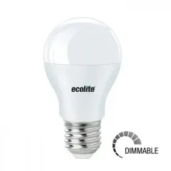Ecolite Dimmerrable Classıc 9w Led A60 Ampul Opal Cam 825 Lümen 25.000 H 3000k Sarı Işık